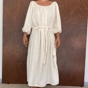 Miranda Bennett undyed silk noil dress- one size